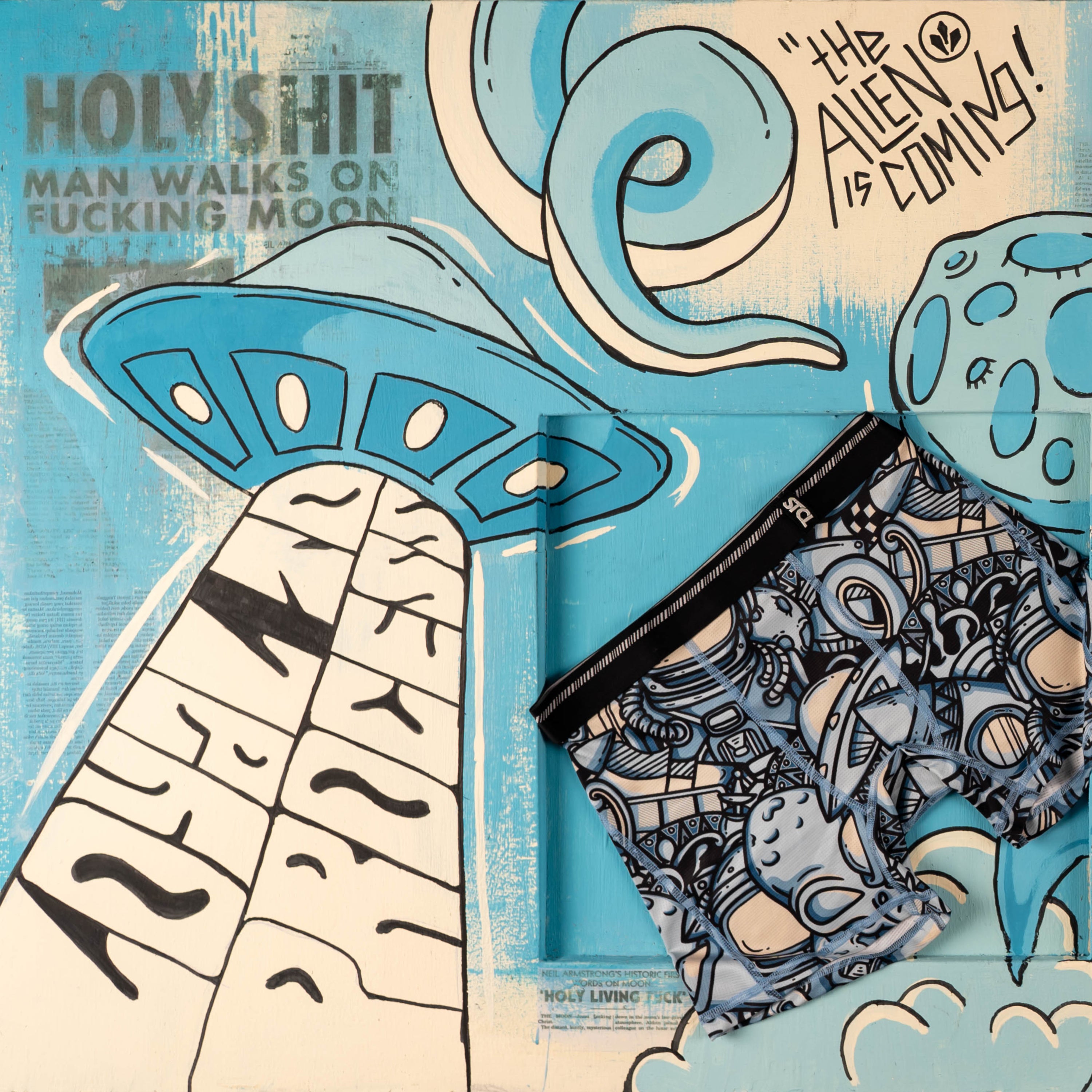 BOXER BRIEF SUPPLECOOL - COSMIC BLUE