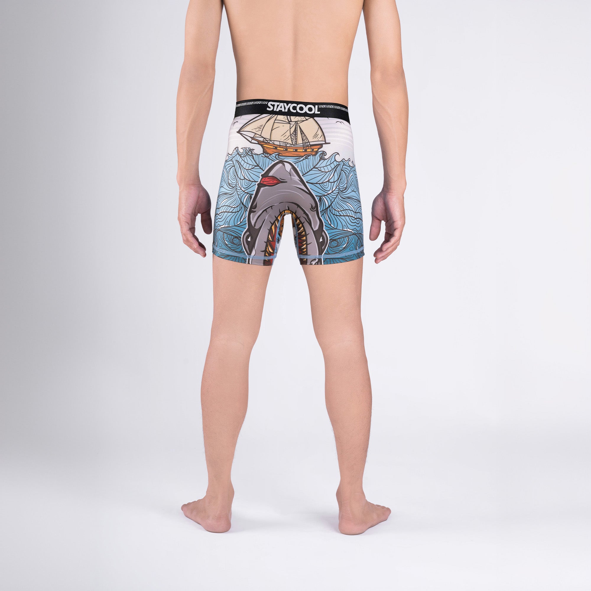 BOXER BRIEF SUPPLECOOL - SHARK ATTACK