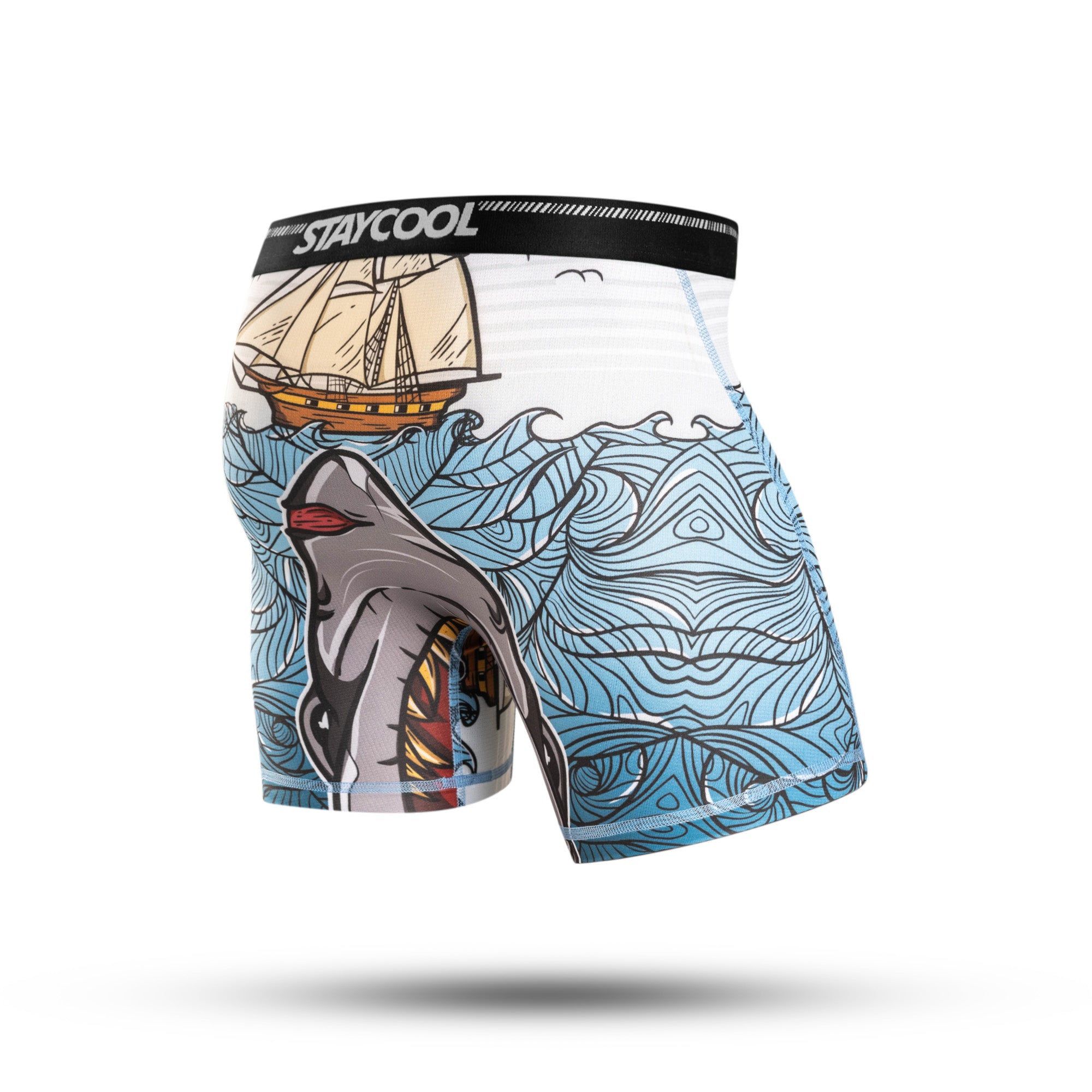 BOXER BRIEF SUPPLECOOL - SHARK ATTACK