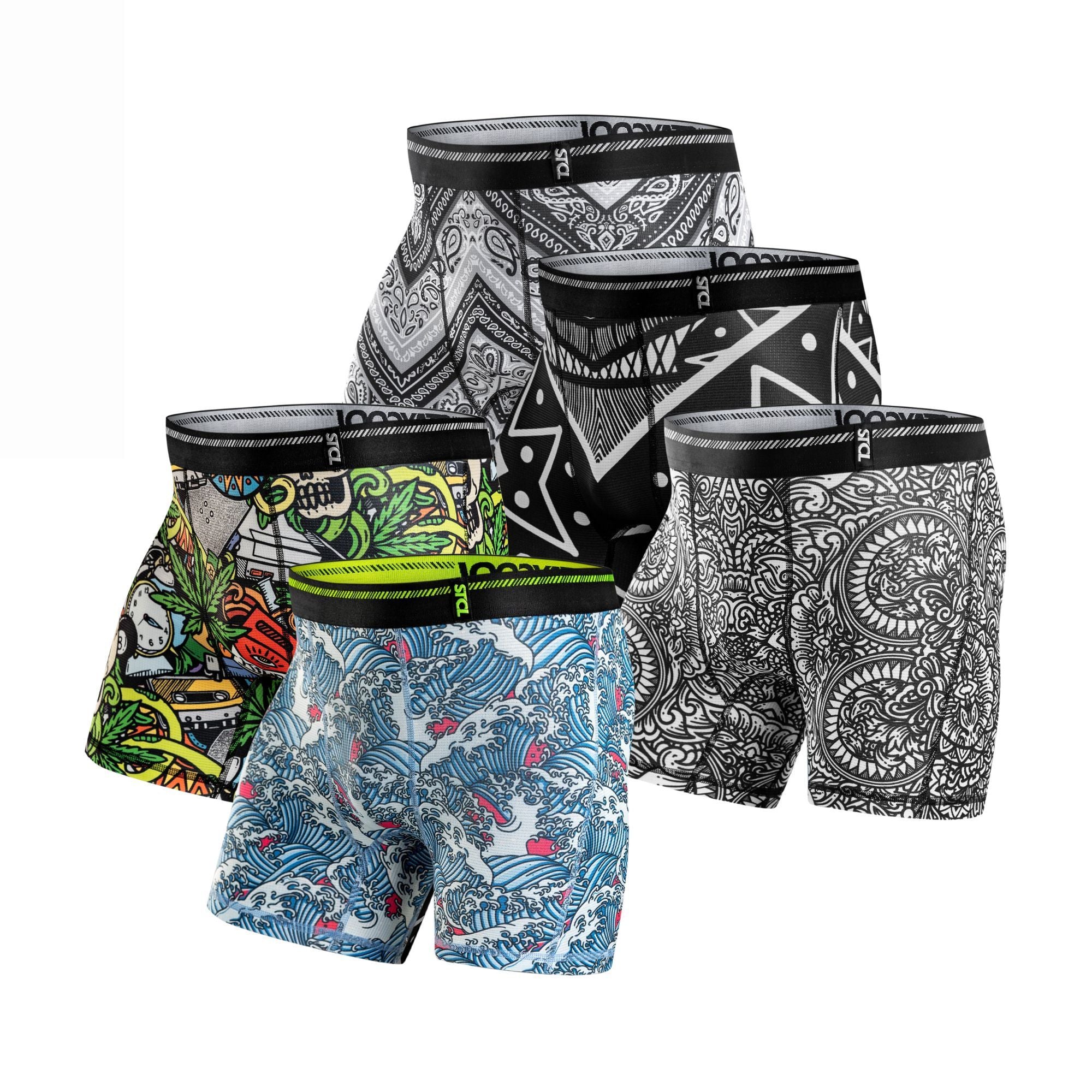 BOXER BRIEFS SUPPLECOOL - MIX URBAN 5 SET