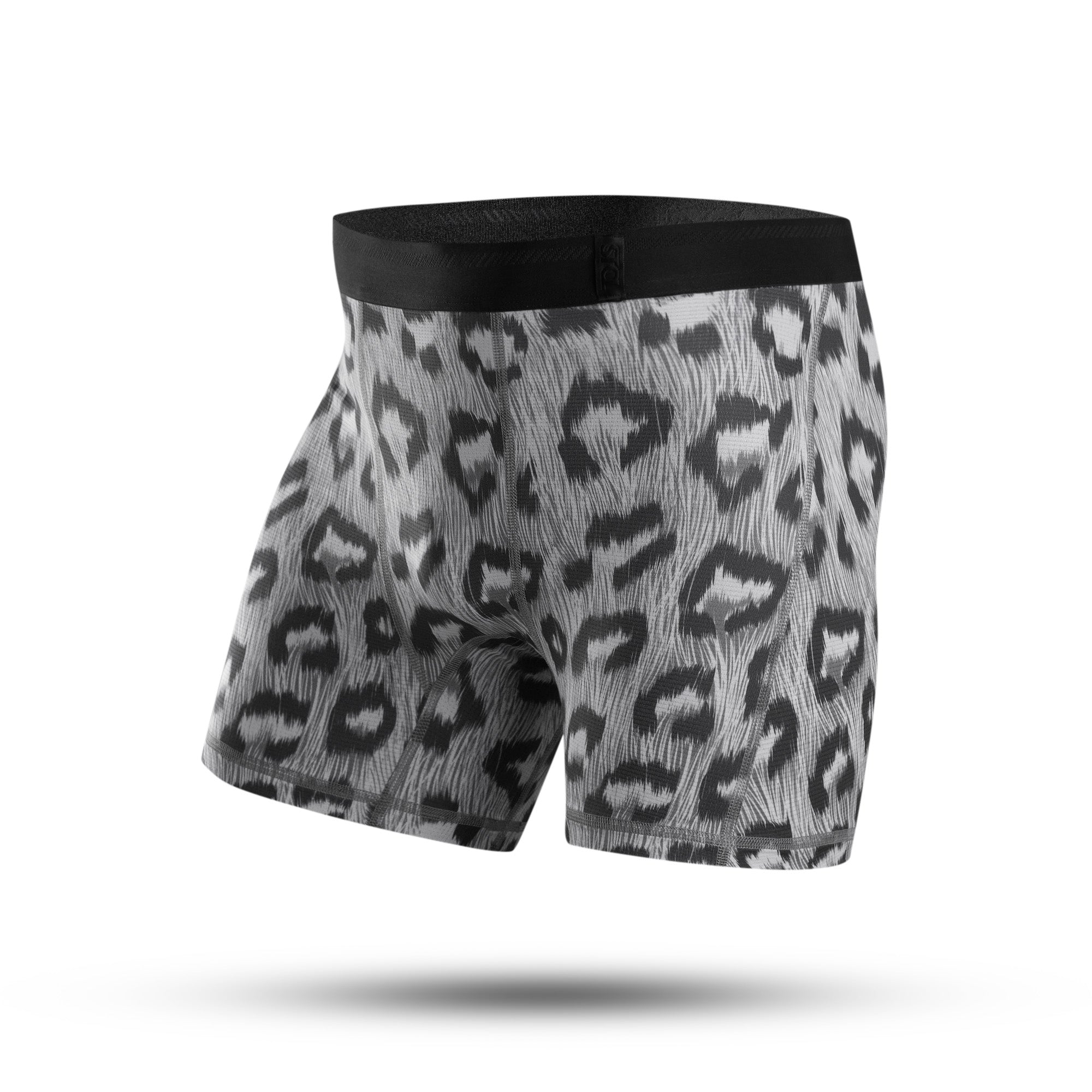 BOXER BRIEF SUPPLECOOL - TIGRIX LEOPARD GREY
