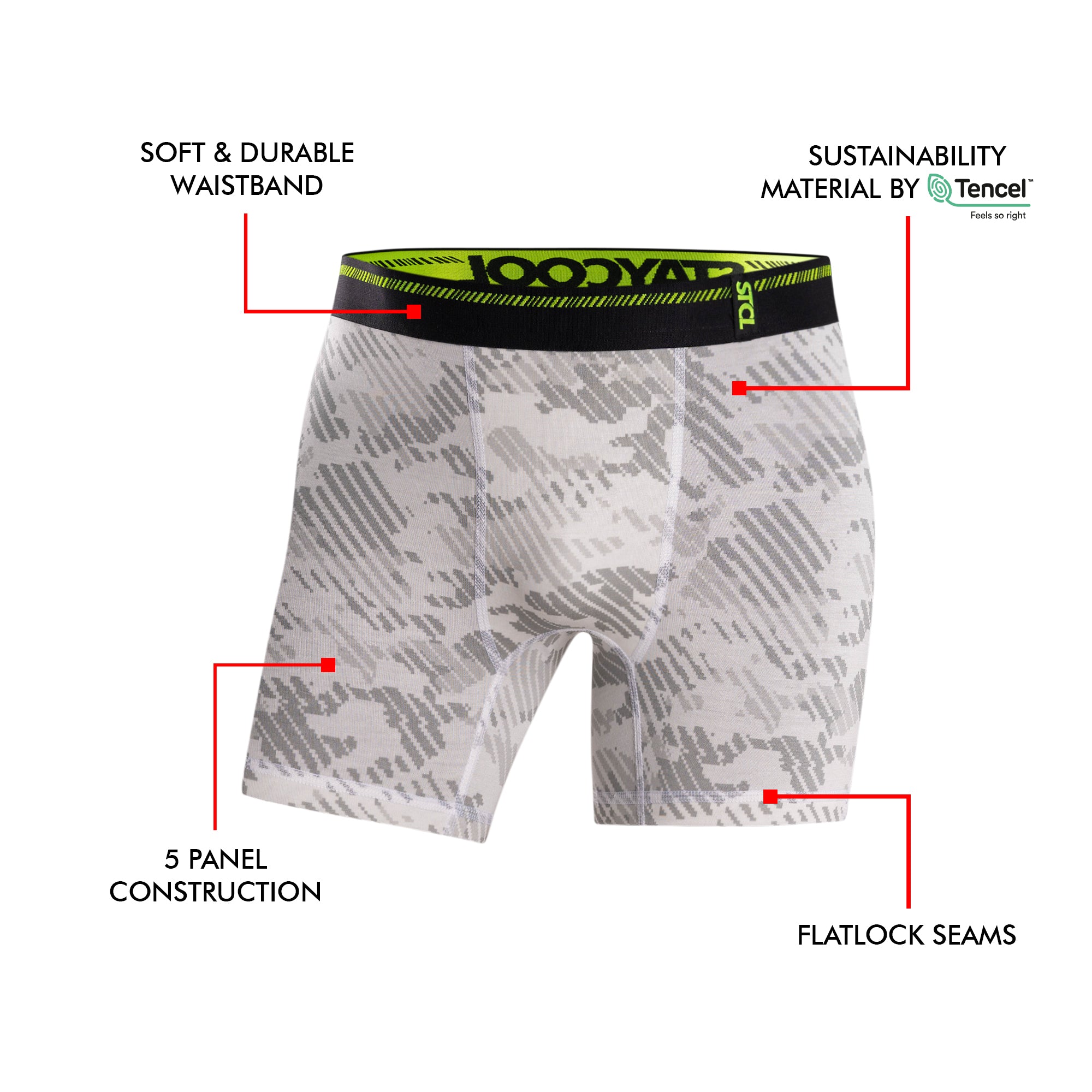 BOXER BRIEF - WOODCUT CAMO