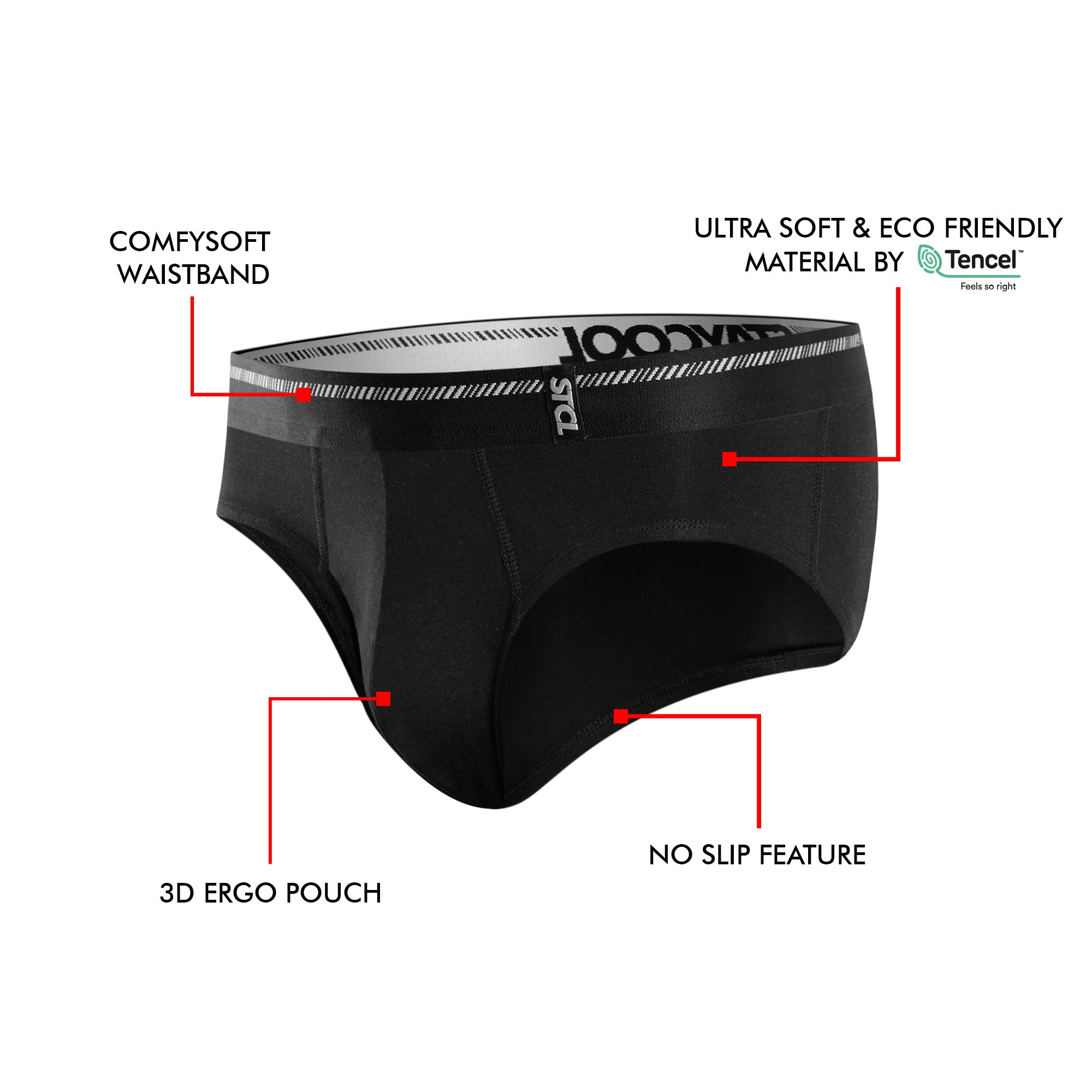 BRIEF BASIC - PITCH BLACK