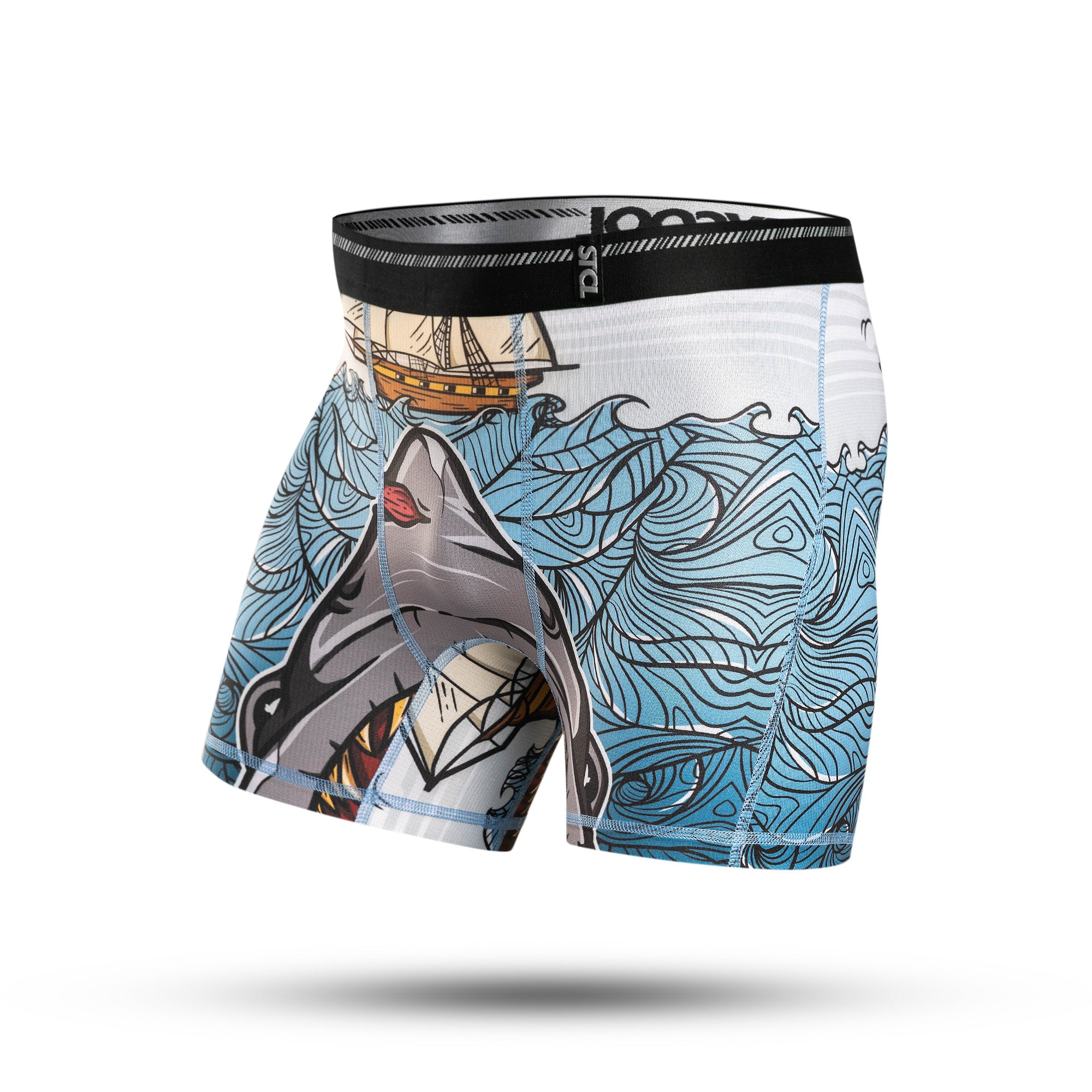 BOXER BRIEF SUPPLECOOL - SHARK ATTACK