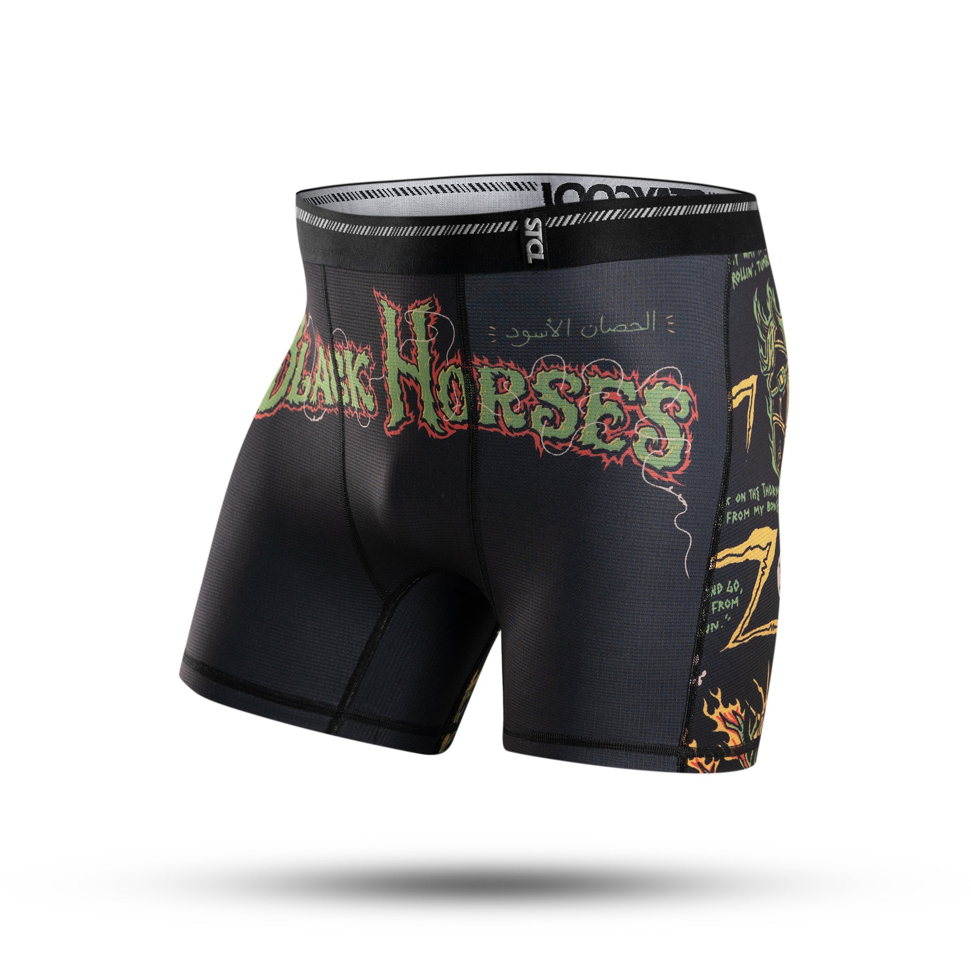 BOXER BRIEF SUPPLECOOL - STAYCOOL X BLACK HORSES GREEN GHOUL