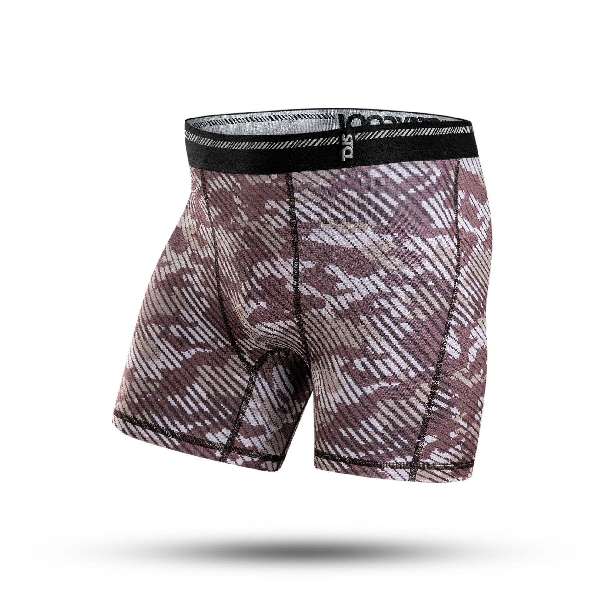 BOXER BRIEF SUPPLECOOL - CAMO WOOD BROWN