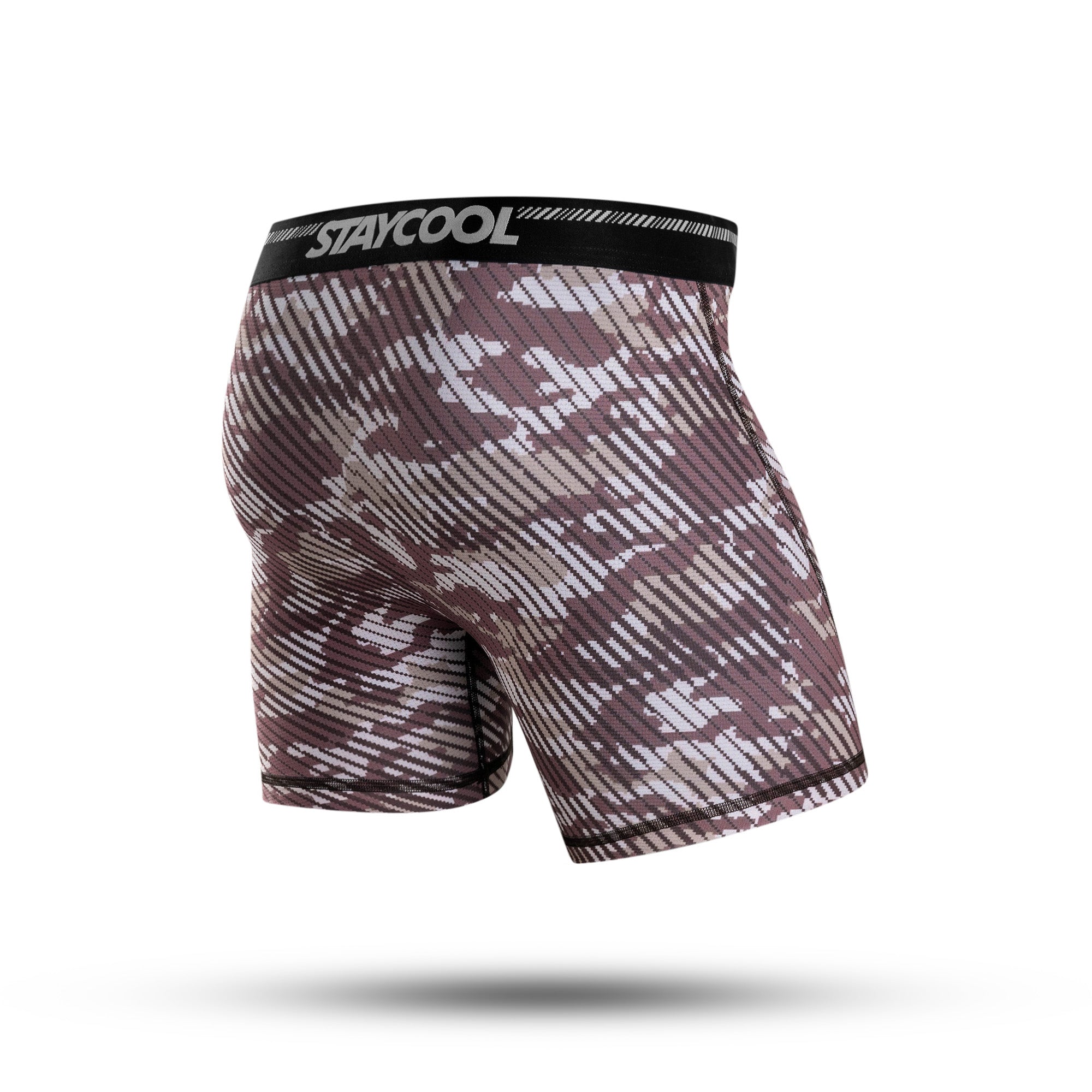 BOXER BRIEF SUPPLECOOL - CAMO WOOD BROWN
