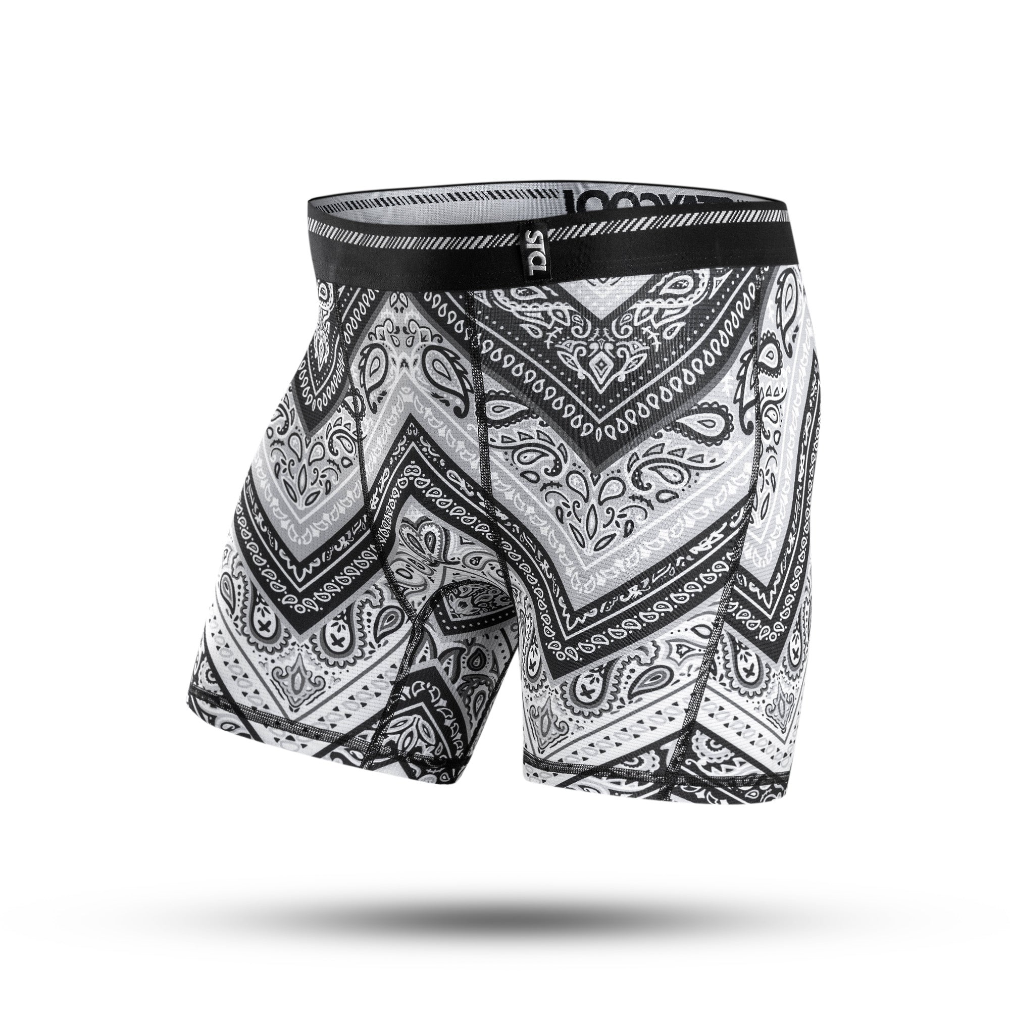 BOXER BRIEF SUPPLECOOL - GRAYSCALE BANDANA