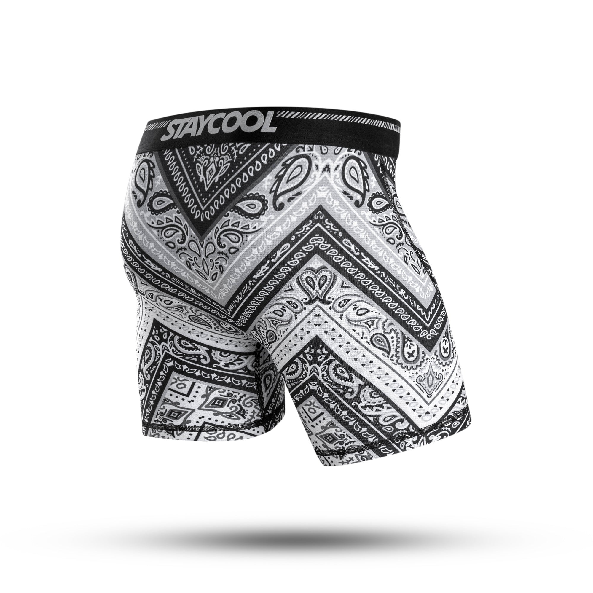BOXER BRIEF SUPPLECOOL - GRAYSCALE BANDANA