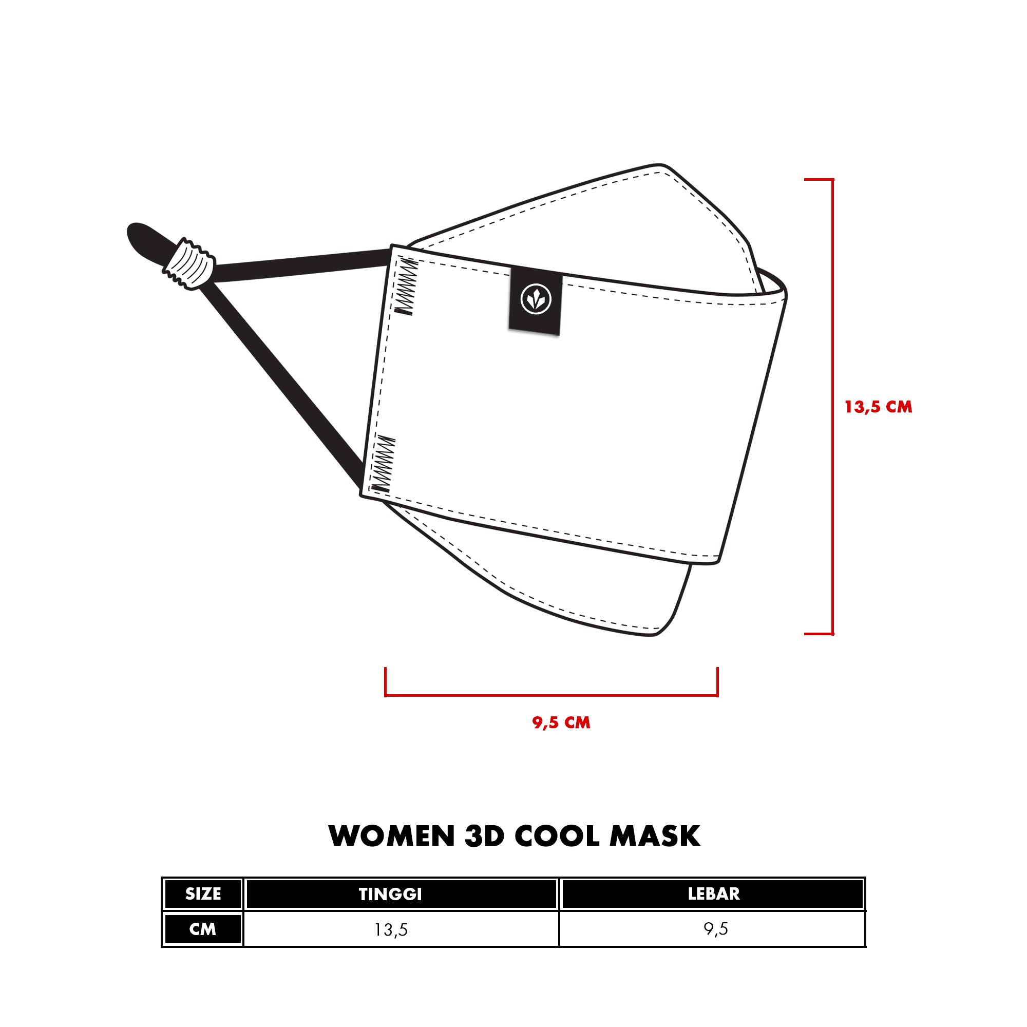 COOL MASK BASIC WOMEN - BABY BLUE