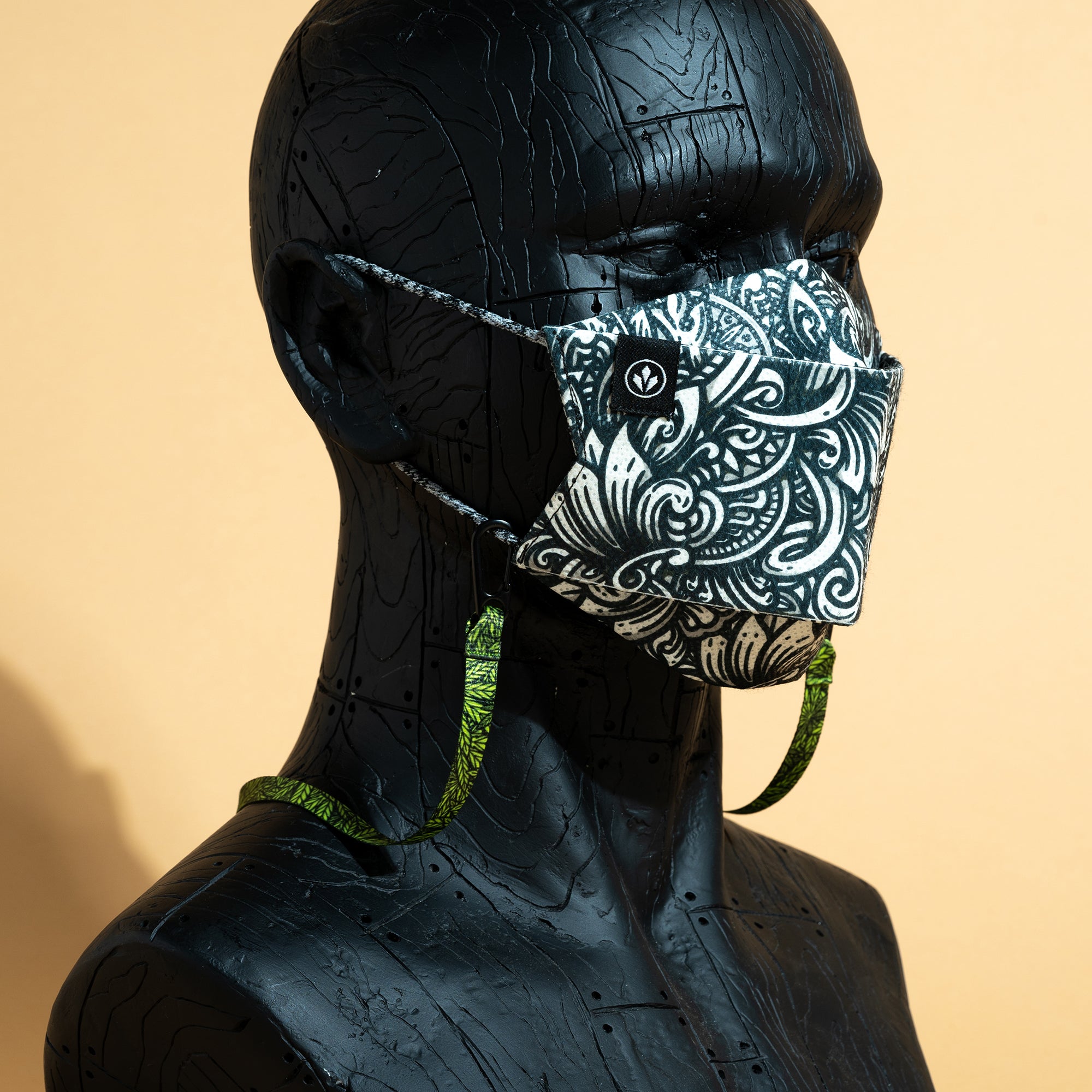 STRAP MASK - GREEN PEACE