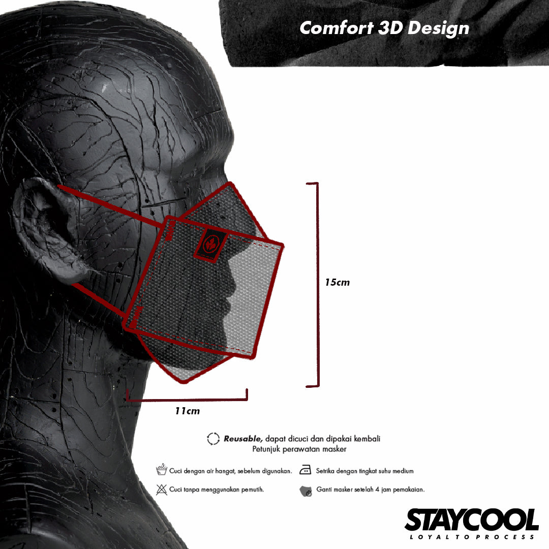 COOL MASK BASIC - BLACK EDGE 2 SET
