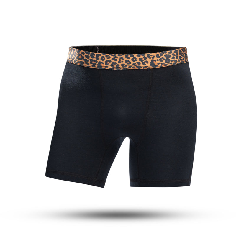 BOXER BRIEFS - LEOPARD WAISTBAND