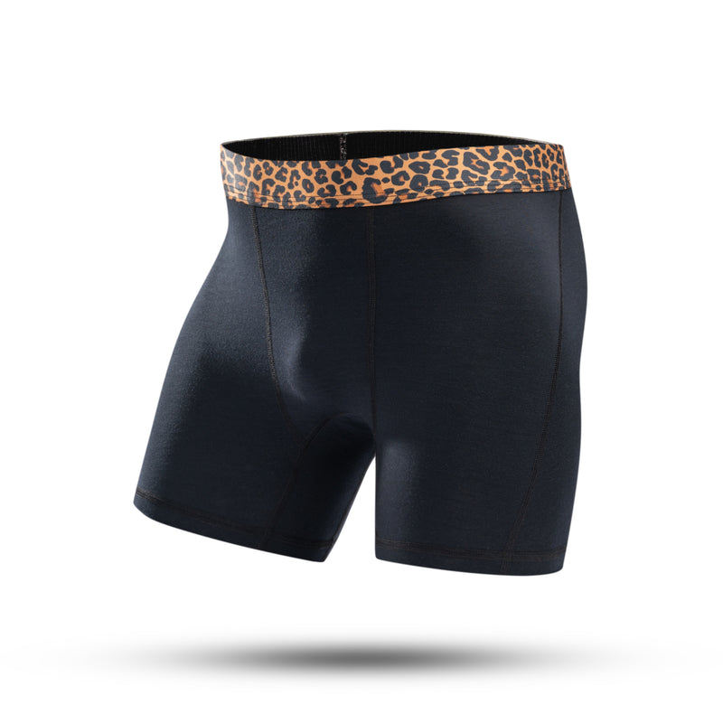 BOXER BRIEFS - LEOPARD WAISTBAND