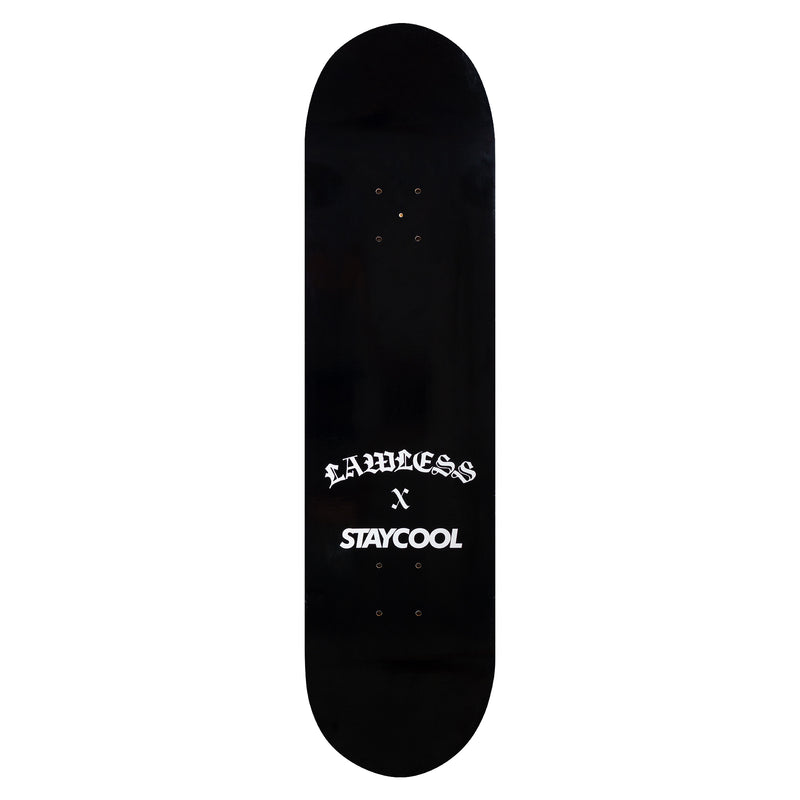 STCL X LAWLESS SKATEBOARD DECK 8" - LAWLESS BURGERBAR