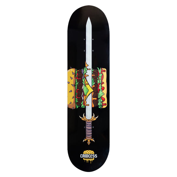 STCL X LAWLESS SKATEBOARD DECK 8" - LAWLESS BURGERBAR