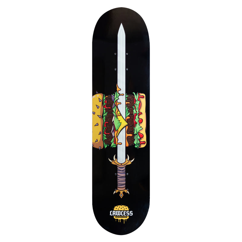 STCL X LAWLESS SKATEBOARD DECK 8" - LAWLESS BURGERBAR